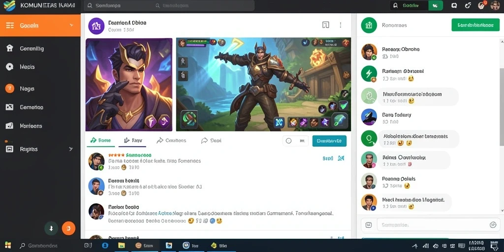 Halaman fitur yang menunjukkan detail permainan terbaru.